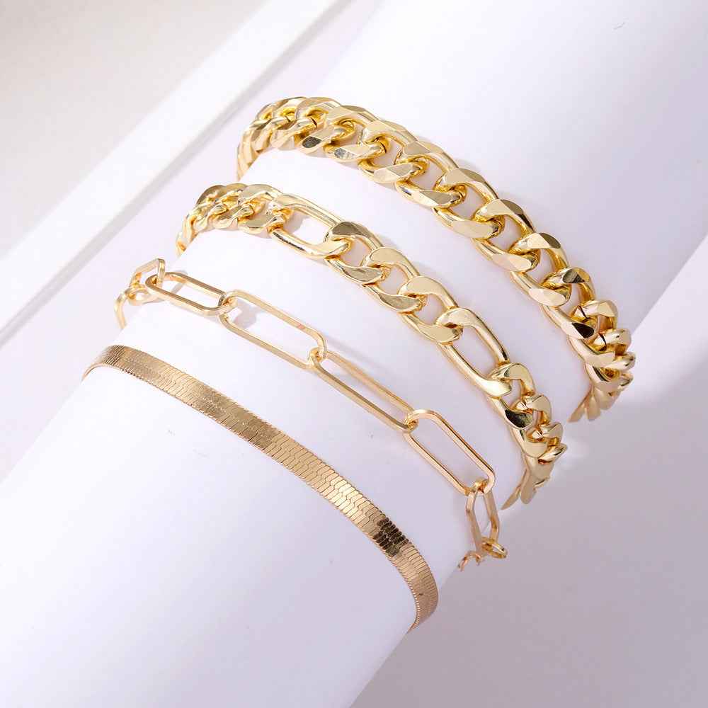 Vintage Metal Bracelet Set for Men and Women