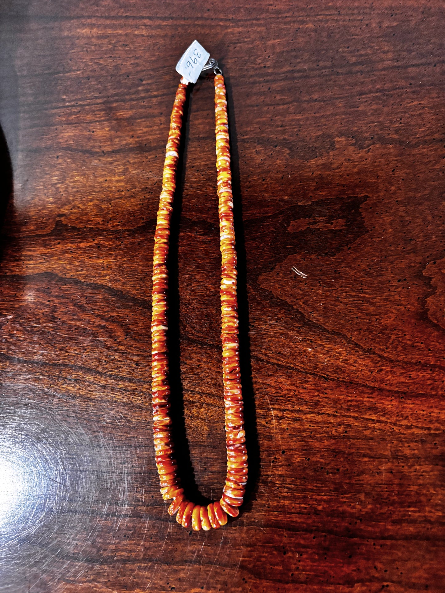 Silver Pearl Ranch - Navajo Spiny Oyster Necklace