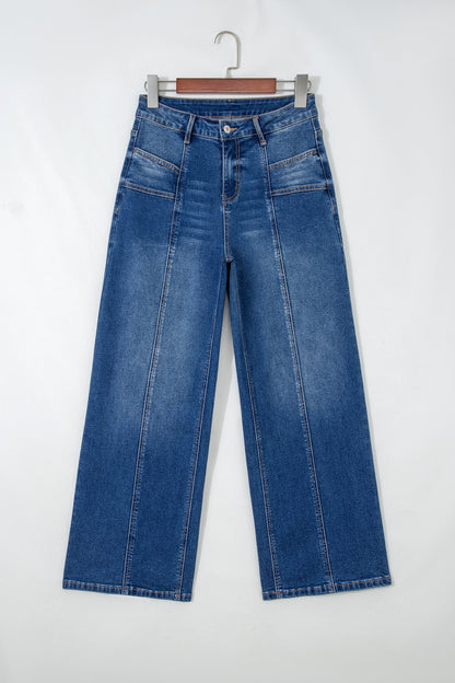 Yusra Seam Detail Shift Jeans