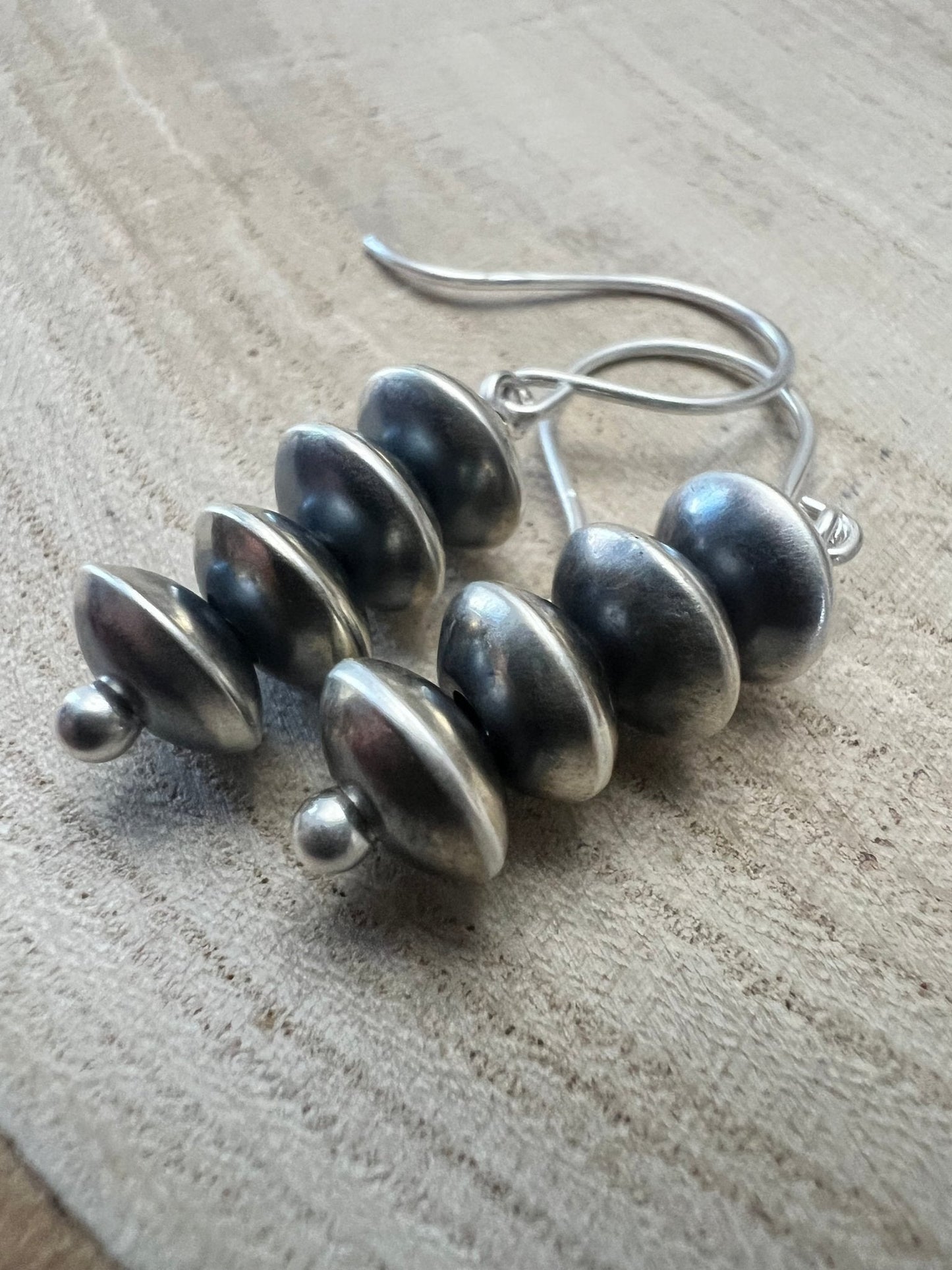 Bryannen Halwood Sterling Silver Navajo Pearl Earrings