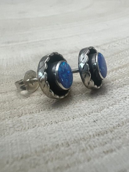 Carina Leekity Opalite Post Earrings - Small but not petite