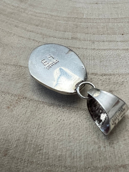 Ernest Hawthorne White Buffalo & Sterling Silver Pendant