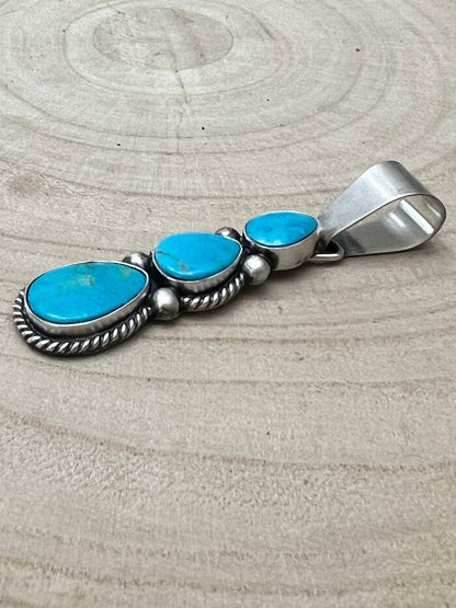 Paul Livingston Turquoise & Sterling Silver Pendant