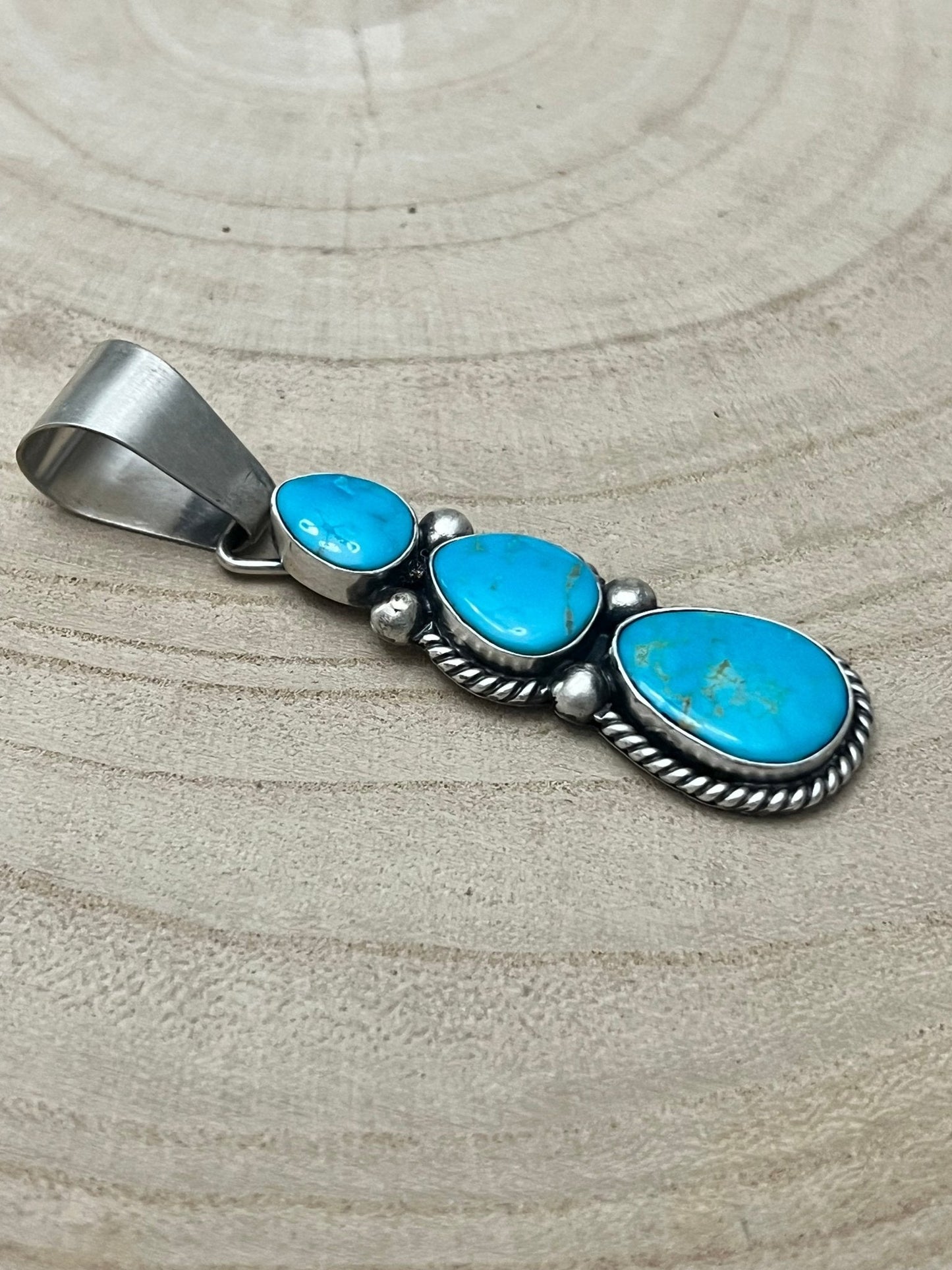 Paul Livingston Turquoise & Sterling Silver Pendant