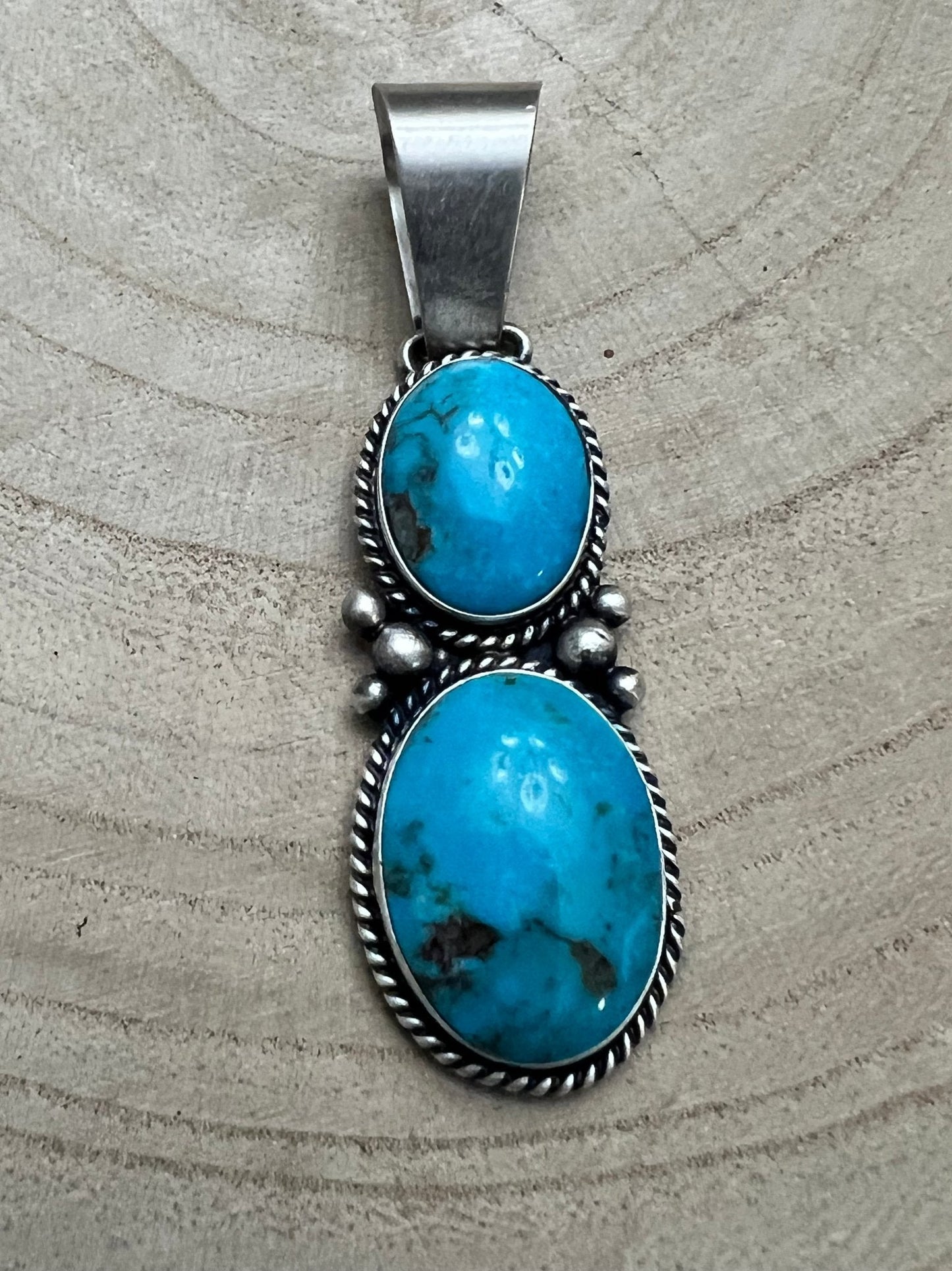 Paul Livingston Turquoise & Sterling Silver Pendant