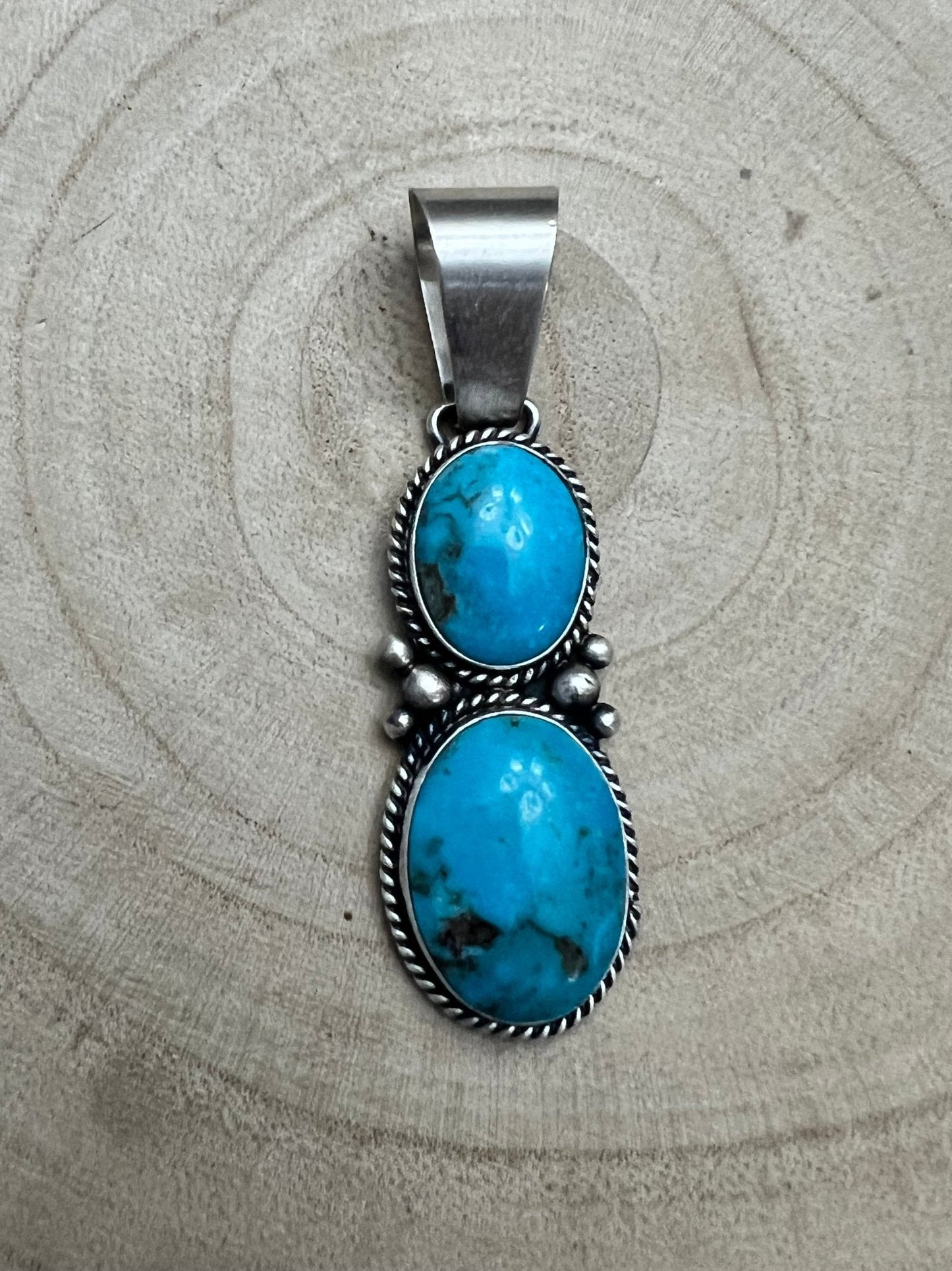Paul Livingston Turquoise & Sterling Silver Pendant