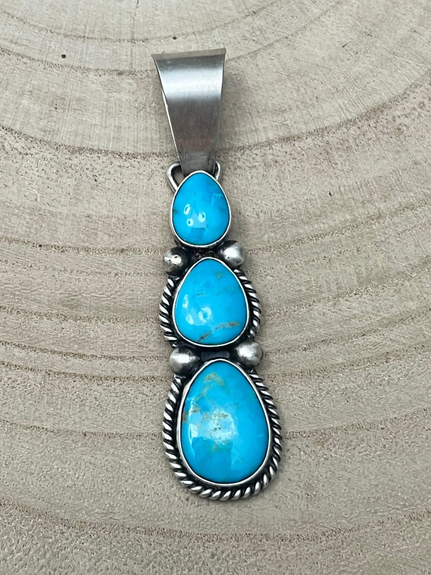 Paul Livingston Turquoise & Sterling Silver Pendant