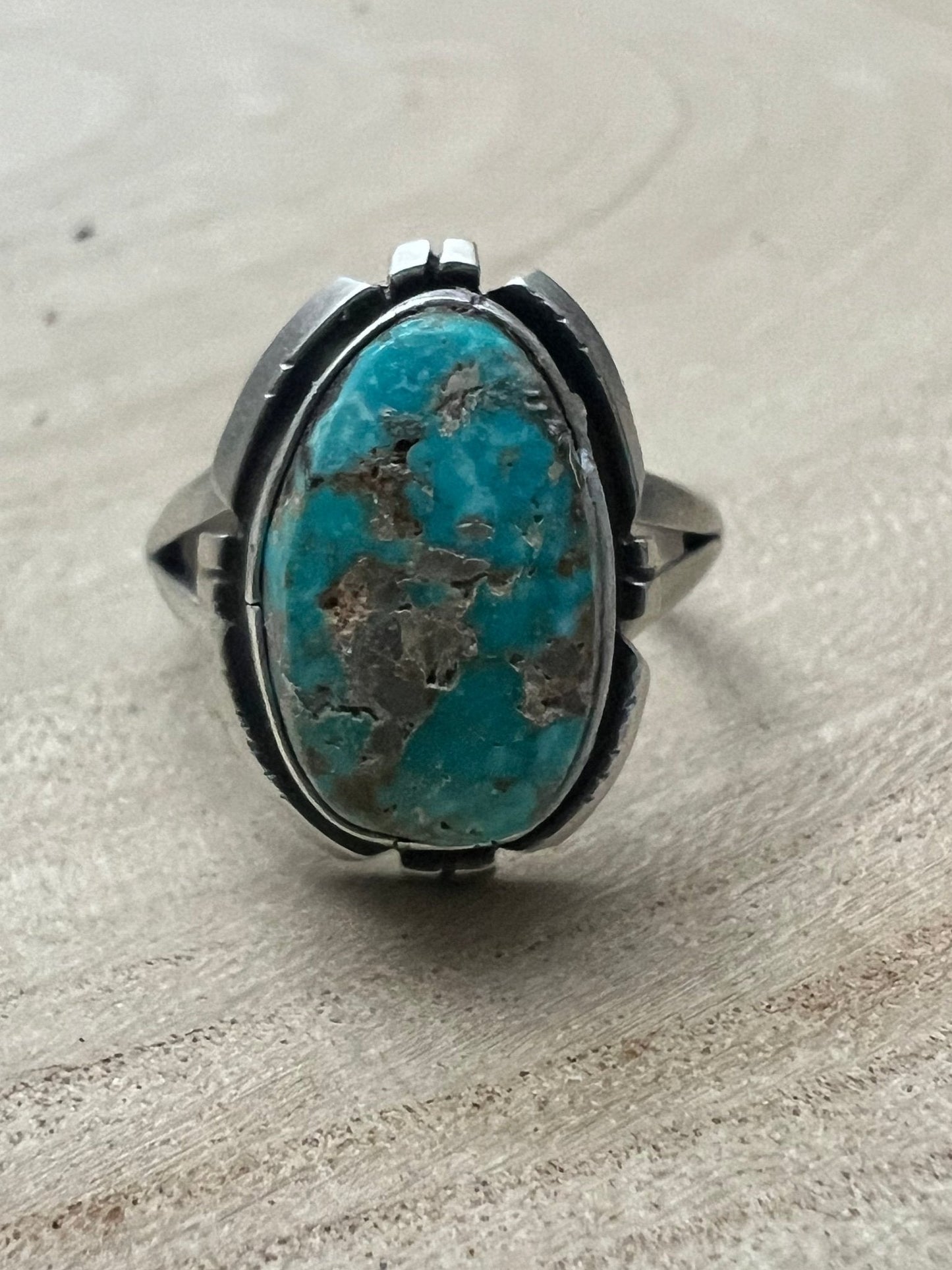 Randy Billy Royston Turquoise & Sterling Silver Ring - Size 9.5