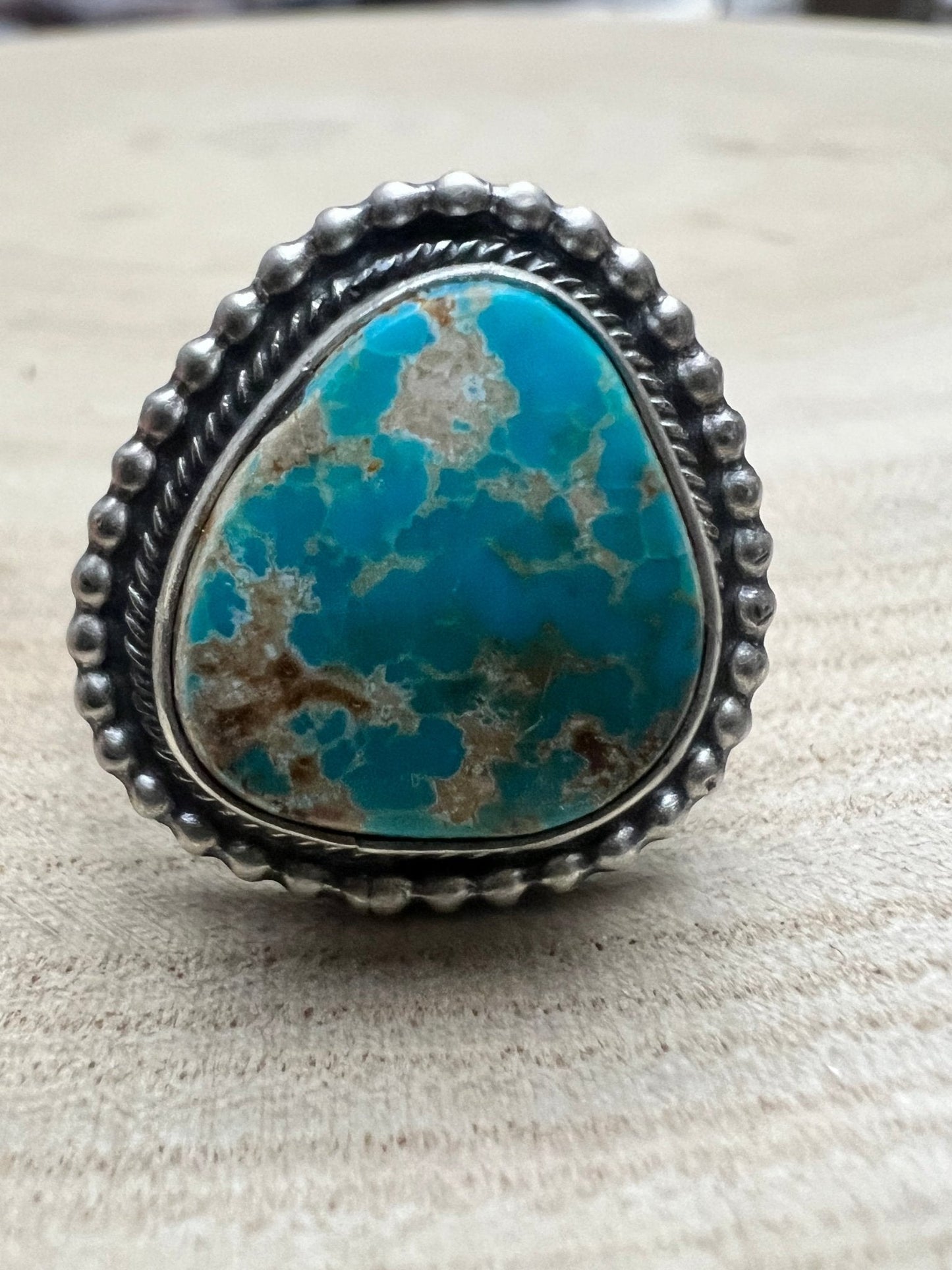 Randy Billy Royston Turquoise & Sterling Silver Ring - Size 9.5