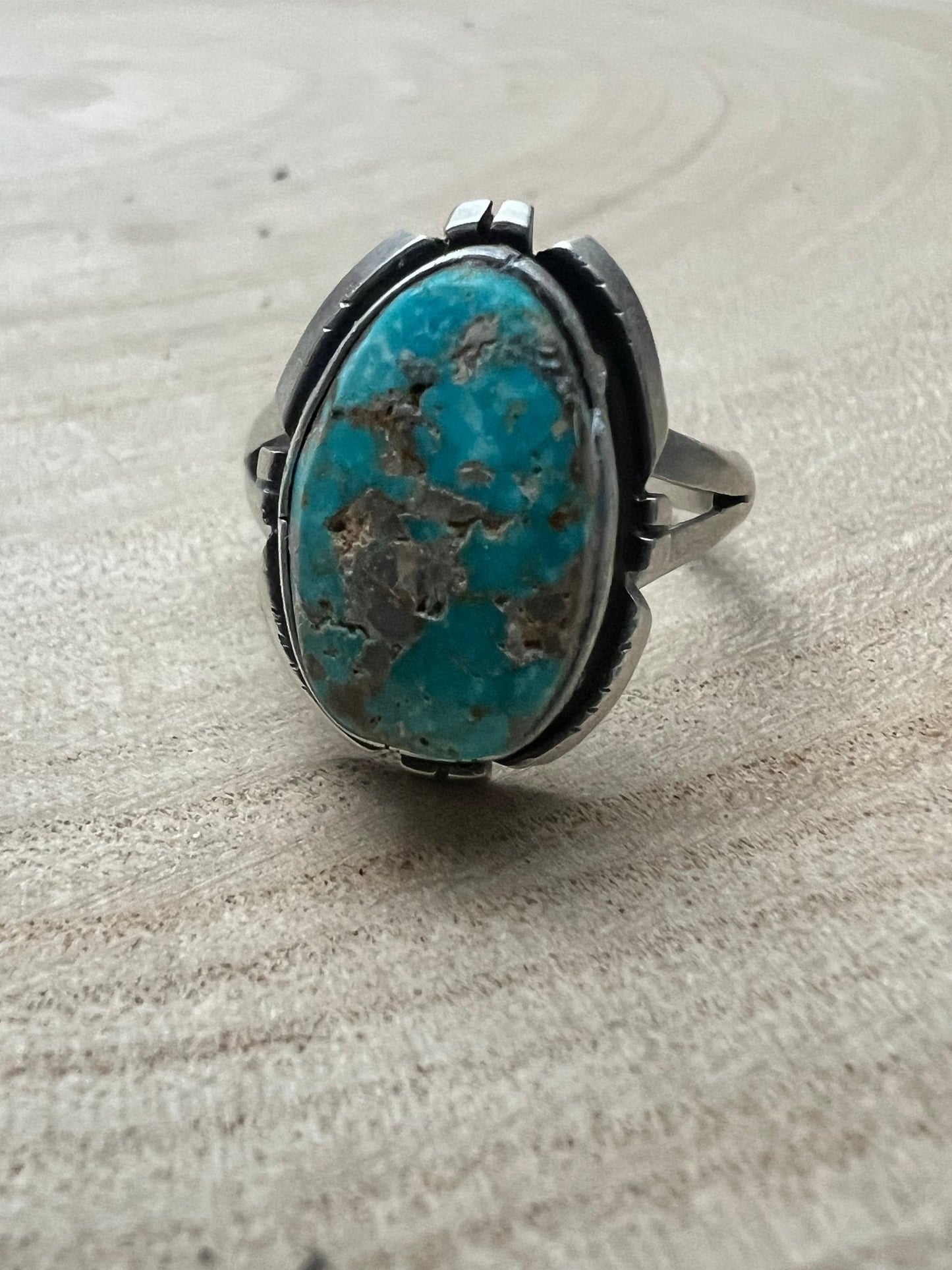 Randy Billy Royston Turquoise & Sterling Silver Ring - Size 9.5