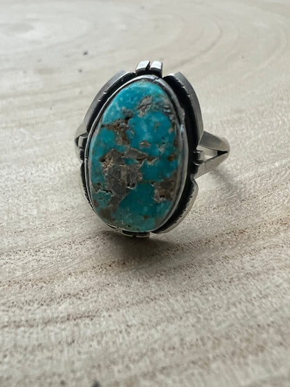 Randy Billy Royston Turquoise & Sterling Silver Ring - Size 9.5