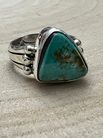 Randy Billy Royston Turquoise & Sterling Silver Ring - Size 9.5