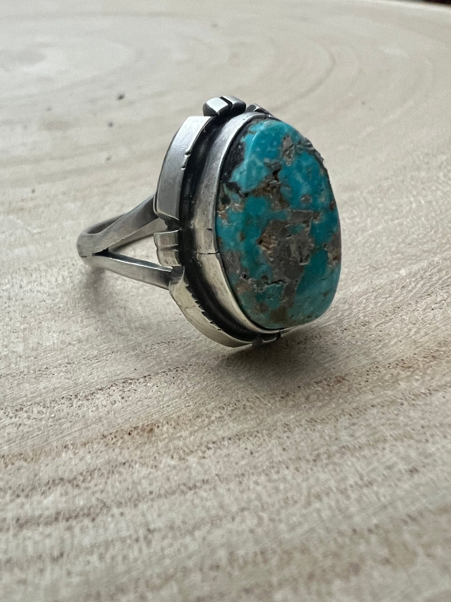 Randy Billy Royston Turquoise & Sterling Silver Ring - Size 9.5