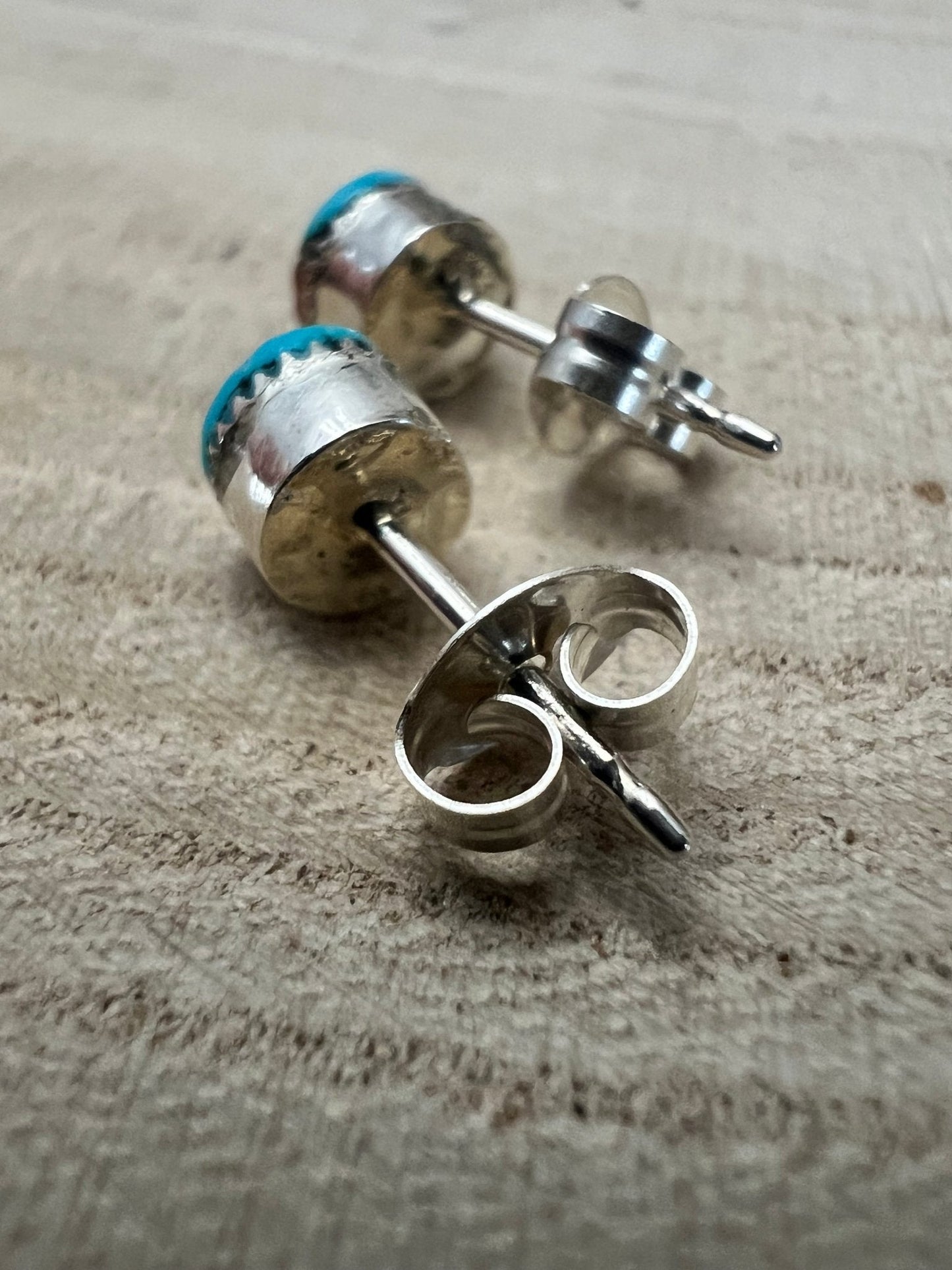 Rowena Laweka Turquoise and Coral Post Earrings